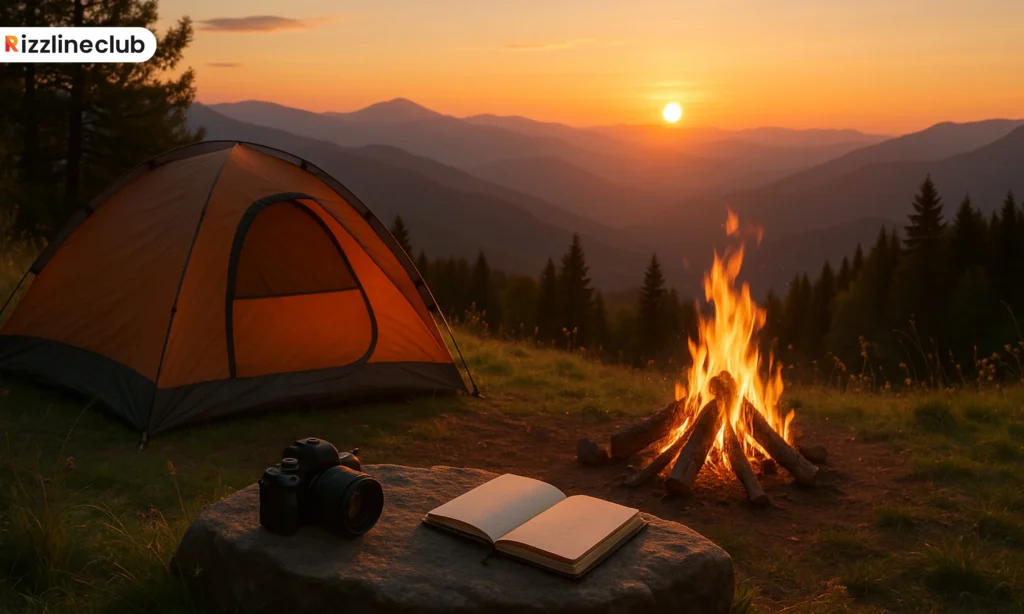 Camping Rizz Lines for Captions