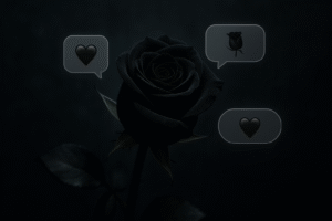 what does a black rose mean