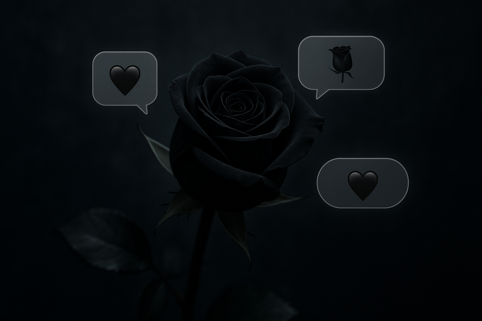 what does a black rose mean