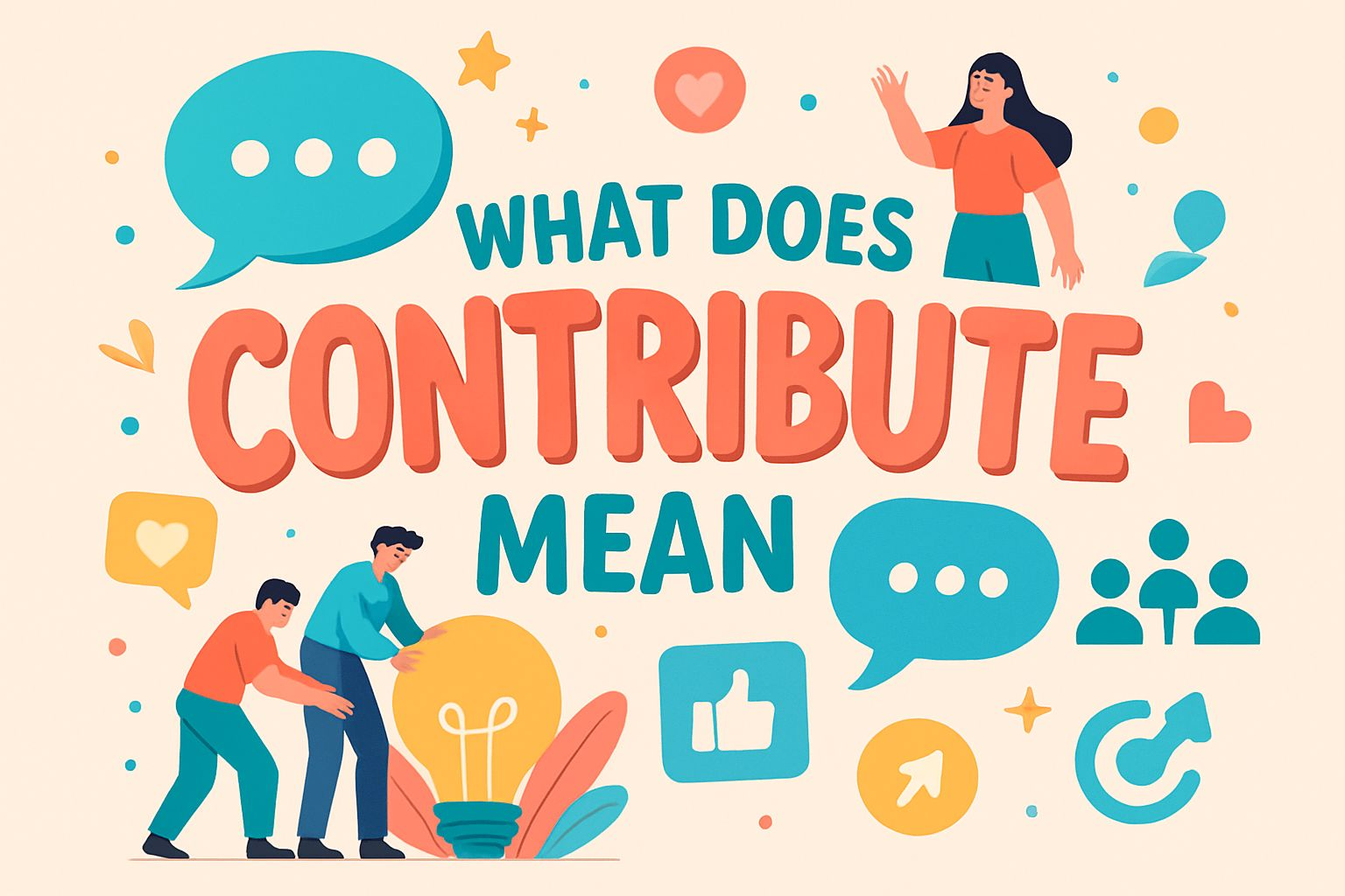 what does contribute mean
