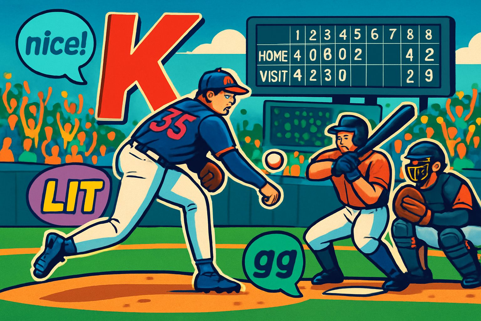 what does k mean in baseball