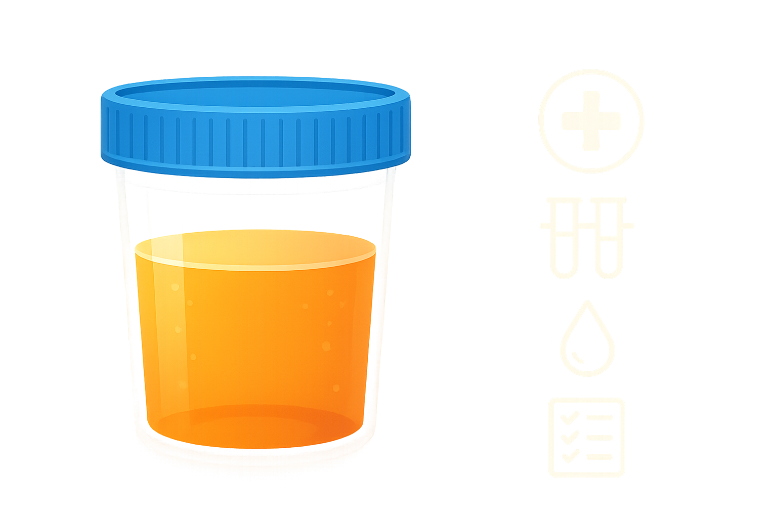 what does orange pee mean